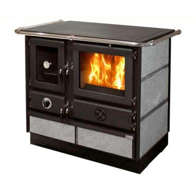 Holz-/Kohleofen mit Super Thermo Magnum Specksteinkessel 16,4 kW