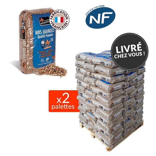 WOODSTOCK Premium-Holzpellets – 2 Paletten mit je 66 Säcken à 15 kg – Bild 3